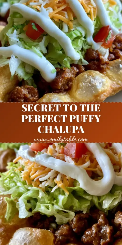 Three gourmet chalupas on a plate with crispy leavened dough shells, seasoned beef, and sour cream drizzle (homemade chalupa recipe)