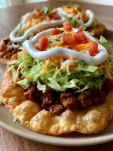 Close up of three golden-brown chalupas with visible air bubbles in the shell (homemade chalupa recipe)