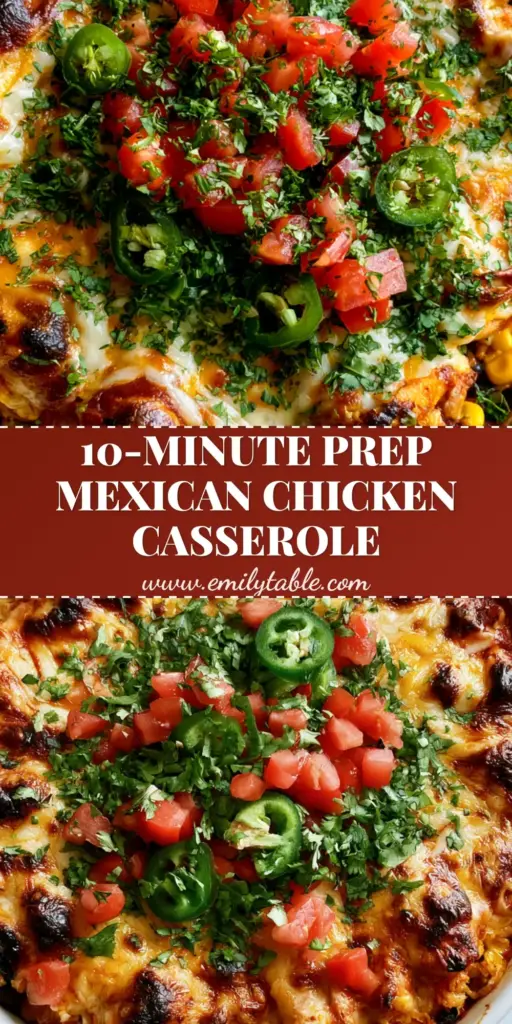 A top-down smartphone photo of a Mexican chicken casserole featuring bubbling Monterey Jack cheese and fresh cilantro in a white ceramic dish.